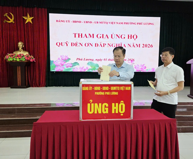 Phường Phú Lương tổ chức Lễ chào cờ tháng 6/2026, ủng hộ quỹ Đền ơn đáp nghĩa 2026- Ảnh 7.