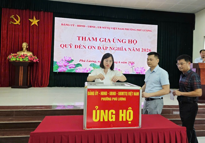 Phường Phú Lương tổ chức Lễ chào cờ tháng 6/2026, ủng hộ quỹ Đền ơn đáp nghĩa 2026- Ảnh 9.