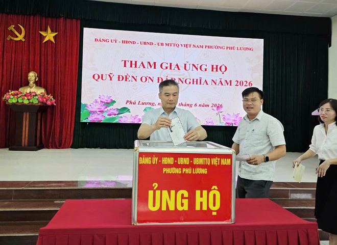 Phường Phú Lương tổ chức Lễ chào cờ tháng 6/2026, ủng hộ quỹ Đền ơn đáp nghĩa 2026- Ảnh 10.
