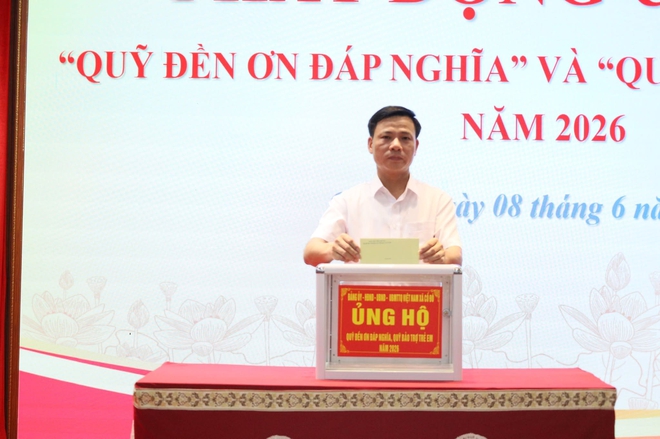 XÃ CỔ ĐÔ PHÁT ĐỘNG ỦNG HỘ QUỸ ĐỀN ƠN ĐÁP NGHĨA VÀ QUỸ BẢO TRỢ TRẺ EM NĂM 2026- Ảnh 2.