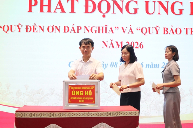 XÃ CỔ ĐÔ PHÁT ĐỘNG ỦNG HỘ QUỸ ĐỀN ƠN ĐÁP NGHĨA VÀ QUỸ BẢO TRỢ TRẺ EM NĂM 2026- Ảnh 4.