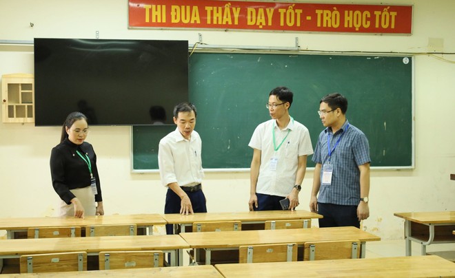 XÃ CỔ ĐÔ KIỂM TRA CÔNG TÁC CHUẨN BỊ KỲ THI TỐT NGHIỆP THPT NĂM 2026 TẠI CÁC ĐIỂM THI- Ảnh 3.