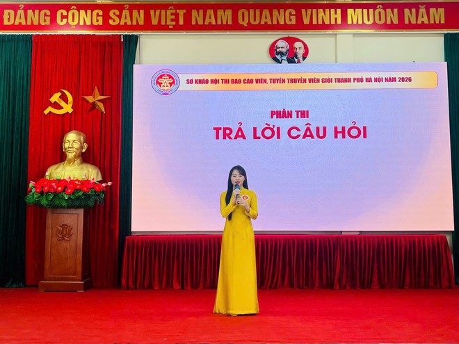 Xã Hồng Vân đạt giải nhì vòng sơ khảo hội thi báo cáo viên, tuyên truyền viên giỏi cấp thành phố cụm số 7- Ảnh 4.