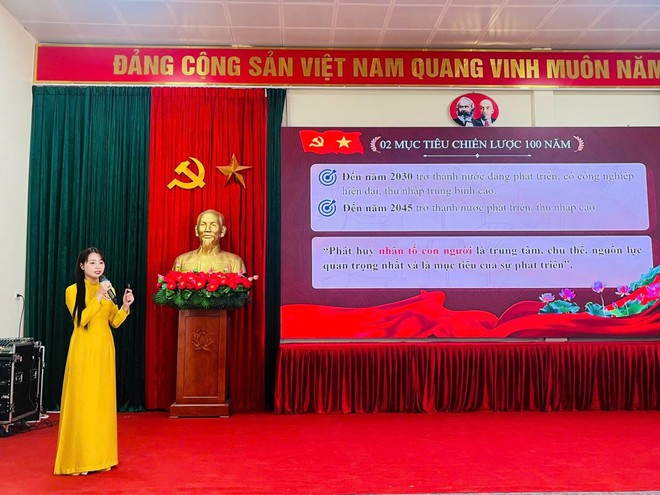 Xã Hồng Vân đạt giải nhì vòng sơ khảo hội thi báo cáo viên, tuyên truyền viên giỏi cấp thành phố cụm số 7- Ảnh 2.