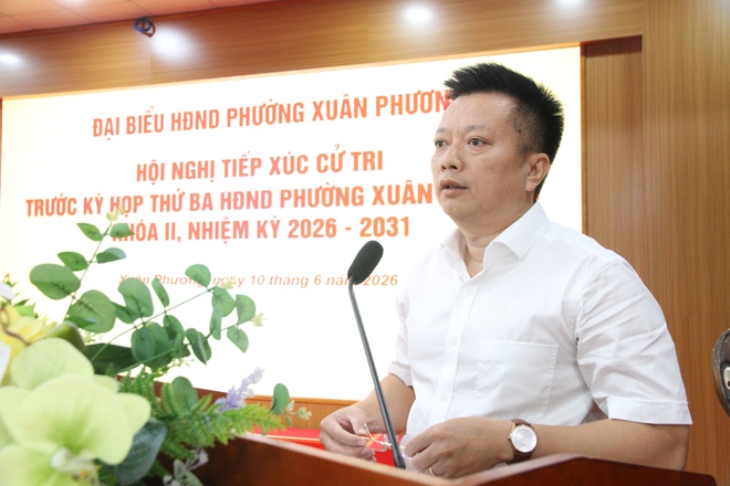 Hội nghị tiếp xúc cử tri trước kỳ họp thường lệ giữa năm 2026 HĐND phường Xuân Phương khóa II, nhiệm kỳ 2026 - 2031- Ảnh 15.