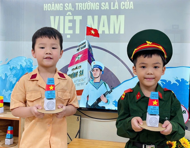 Trường mầm non Ninh Sở hưởng úng tuần lễ biển và hải đảo việt nam - Ảnh 1.