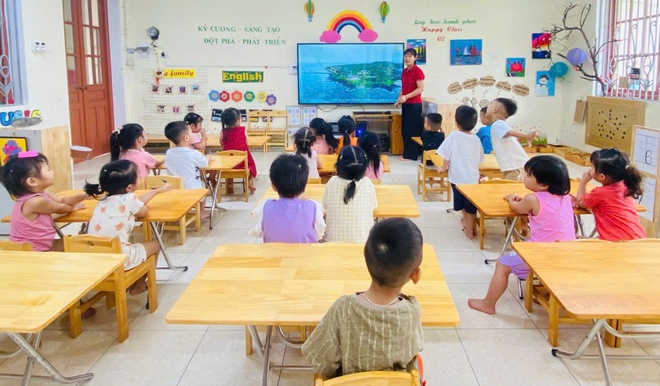 Trường mầm non Ninh Sở hưởng úng tuần lễ biển và hải đảo việt nam - Ảnh 2.