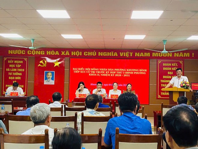 Đại biểu HĐND phường Khương Đình tiếp xúc cử tri trước kỳ họp thứ 3 HDND phường khóa II, nhiệm kỳ 2026-2031- Ảnh 12.
