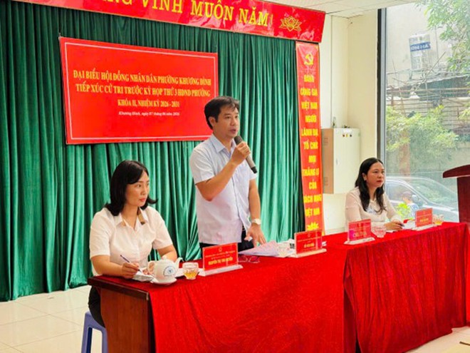 Đại biểu HĐND phường Khương Đình tiếp xúc cử tri trước kỳ họp thứ 3 HDND phường khóa II, nhiệm kỳ 2026-2031- Ảnh 13.