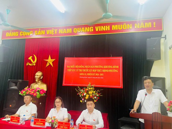 Đại biểu HĐND phường Khương Đình tiếp xúc cử tri trước kỳ họp thứ 3 HDND phường khóa II, nhiệm kỳ 2026-2031- Ảnh 14.