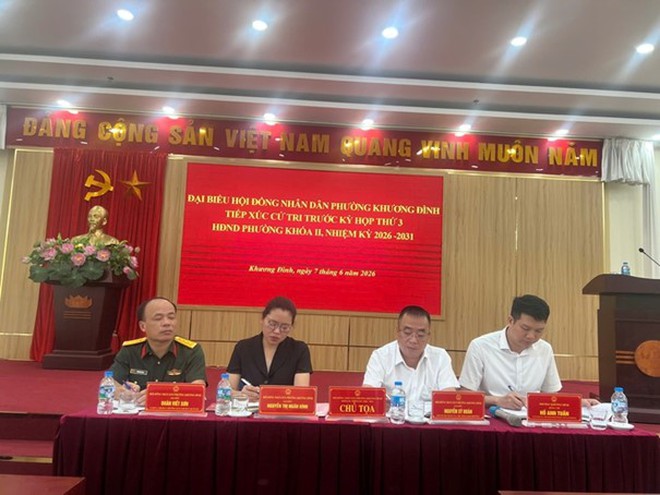 Đại biểu HĐND phường Khương Đình tiếp xúc cử tri trước kỳ họp thứ 3 HDND phường khóa II, nhiệm kỳ 2026-2031- Ảnh 8.