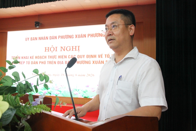 Phường Xuân Phương triển khai kế hoạch sắp xếp Tổ dân phố trên địa bàn phường- Ảnh 2.