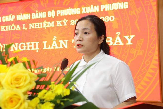 Hội nghị lần thứ 7 Ban Chấp hành Đảng bộ phường Xuân Phương khóa I hoàn thành chương trình đề ra- Ảnh 6.
