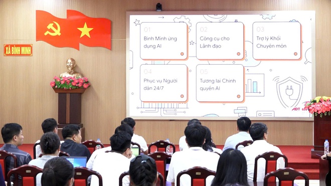 Xã Bình Minh ra mắt bộ trợ lý ảo AI phục vụ công tác quản lý, điều hành và giải quyết thủ tục hành chính- Ảnh 6.