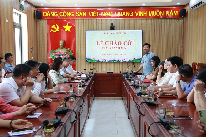 ĐẢNG UỶ XÃ TRUNG GIÃ TỔ CHỨC LỄ CHÀO CỜ THÁNG 6/2026- Ảnh 7.