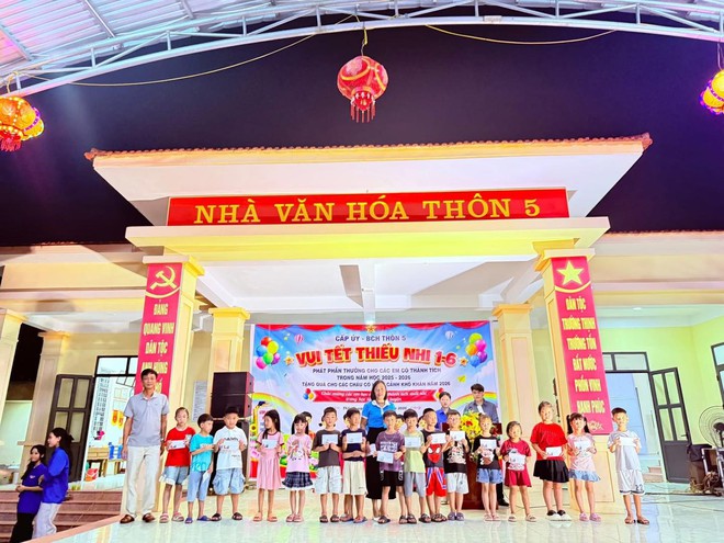 THÔN 5, XÃ TRUNG GIÃ TỔ CHỨC THÀNH CÔNG CHƯƠNG TRÌNH KHUYẾN HỌC – VUI TẾT THIẾU NHI 2026- Ảnh 4.