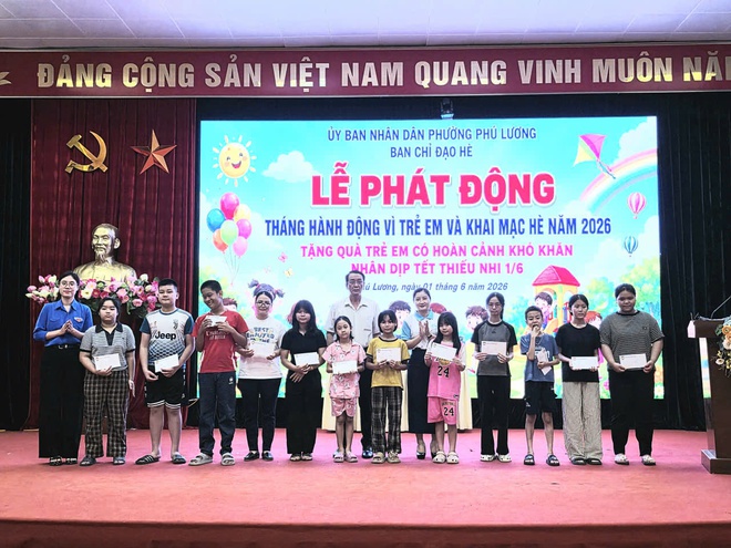 Phường Phú Lương tổ chức Lễ phát động tháng hành động vì trẻ em và khai mạc hè năm 2026- Ảnh 4.