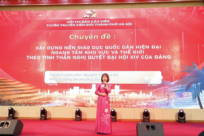 Phường Hà Đông đạt giải Nhất vòng sơ khảo hội thi báo cáo viên, tuyên truyền viên giỏi năm 2026 cụm thi đua số 4- Ảnh 2.