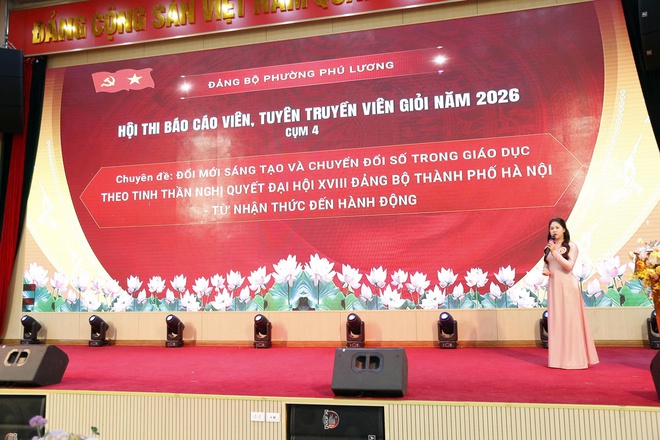 Phường Hà Đông đạt giải Nhất vòng sơ khảo hội thi báo cáo viên, tuyên truyền viên giỏi năm 2026 cụm thi đua số 4- Ảnh 3.