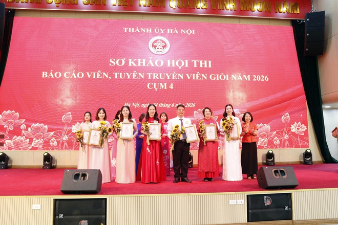Phường Hà Đông đạt giải Nhất vòng sơ khảo hội thi báo cáo viên, tuyên truyền viên giỏi năm 2026 cụm thi đua số 4- Ảnh 5.
