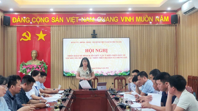 TRUNG GIÃ TỔ CHỨC HỘI NGHỊ LẤY Ý KIẾN NHÂN DÂN VỀ VIỆC SẮP XẾP, TỔ CHỨC LẠI CÁC THÔN TRÊN ĐỊA BÀN XÃ.- Ảnh 5.