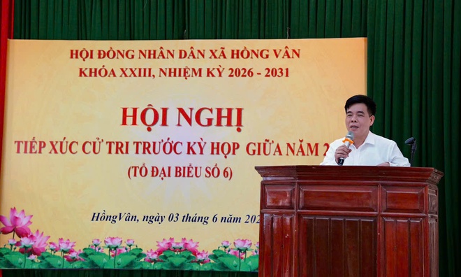 Hội nghị tiếp xúc cử tri trước kỳ họp thứ III Hội đồng nhân dân xã Hồng Vân khóa XXIII, nhiệm kỳ 2026 - 2031- Ảnh 11.