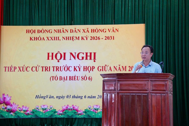 Hội nghị tiếp xúc cử tri trước kỳ họp thứ III Hội đồng nhân dân xã Hồng Vân khóa XXIII, nhiệm kỳ 2026 - 2031- Ảnh 10.
