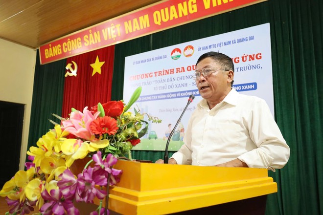 Quảng Oai phát động phong trào thi đua “Toàn dân chung tay bảo vệ môi trường, vì một Thủ đô xanh - sạch - đẹp”- Ảnh 10.