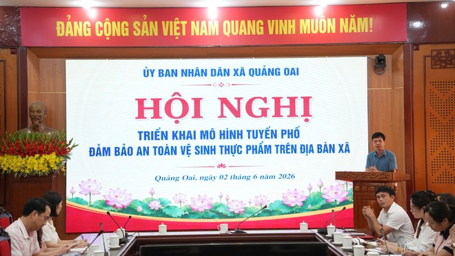 XÃ QUẢNG OAI TRIỂN KHAI MÔ HÌNH TUYẾN PHỐ ĐẢM BẢO AN TOÀN VỆ SINH THỰC PHẨM- Ảnh 1.