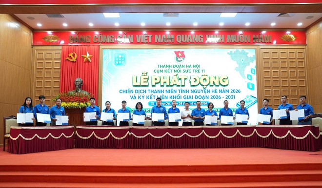 QUẢNG OAI PHÁT ĐỘNG RA QUÂN CHIẾN DỊCH THANH NIÊN TÌNH NGUYỆN HÈ NĂM 2026 VÀ KÝ KẾT LIÊN KHỐI “KẾT NỐI SỨC TRẺ” GIAI ĐOẠN 2026 – 2031- Ảnh 18.