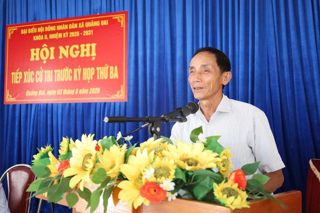 TỔ ĐẠI BIỂU SỐ 8 HĐND XÃ QUẢNG OAI TIẾP XÚC CỬ TRI TRƯỚC KỲ HỌP THỨ BA HĐND XÃ KHÓA II- Ảnh 11.