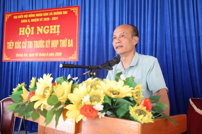 TỔ ĐẠI BIỂU SỐ 8 HĐND XÃ QUẢNG OAI TIẾP XÚC CỬ TRI TRƯỚC KỲ HỌP THỨ BA HĐND XÃ KHÓA II- Ảnh 10.