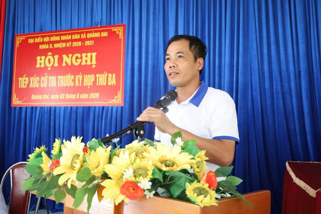TỔ ĐẠI BIỂU SỐ 8 HĐND XÃ QUẢNG OAI TIẾP XÚC CỬ TRI TRƯỚC KỲ HỌP THỨ BA HĐND XÃ KHÓA II- Ảnh 9.