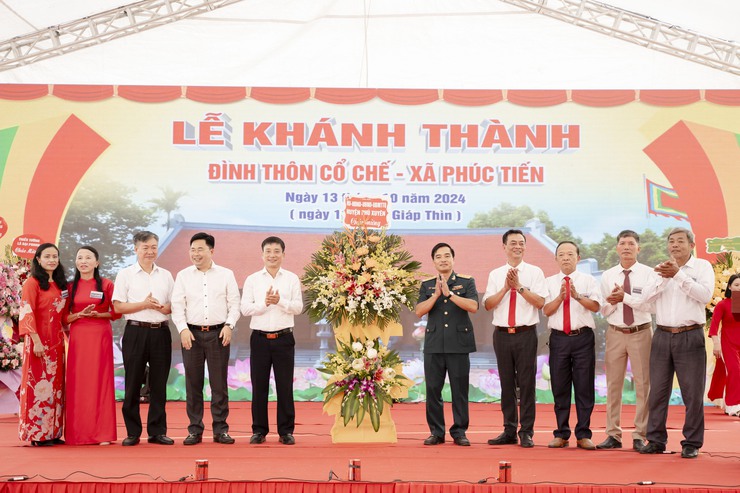 Xã Phúc Tiến tổ chức Lễ khánh thành công trình tu bổ, tôn tạo di tích lịch sử cấp quốc gia đình thôn Cổ Chế.- Ảnh 3.