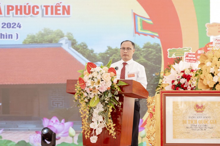 Xã Phúc Tiến tổ chức Lễ khánh thành công trình tu bổ, tôn tạo di tích lịch sử cấp quốc gia đình thôn Cổ Chế.- Ảnh 4.