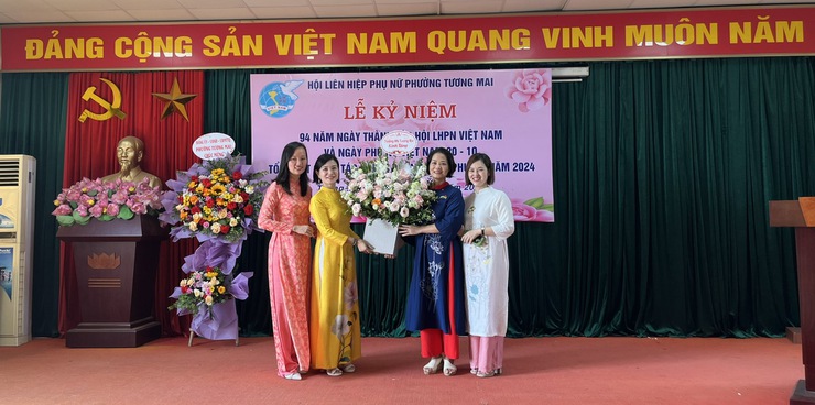 Chùm hoạt động kỷ niệm 94 năm ngày thành lập Hội LHPN Việt Nam; Tổng kết công tác Hội và phong trào phụ nữ năm 2024 của Hội LHPN phường Tương Mai- Ảnh 3.