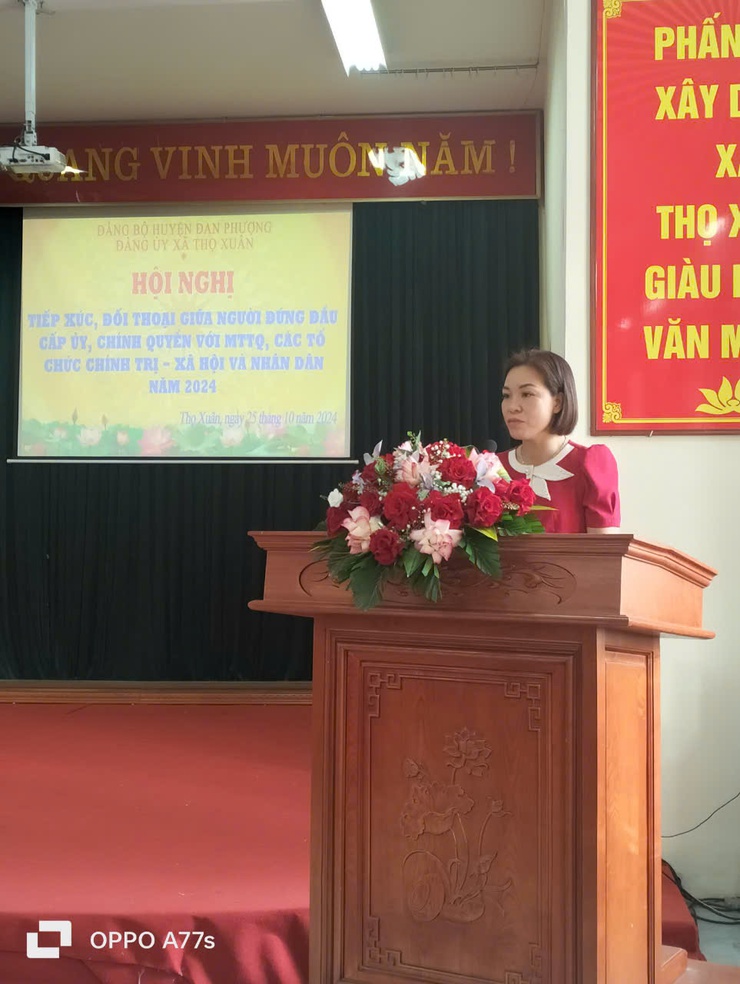 Thọ Xuân tổ chức hội nghị đối thoại giữ người đứng đầu cấp ủy với MTTQ, các tổ chức CTXH và nhân dân năm 2024- Ảnh 4.