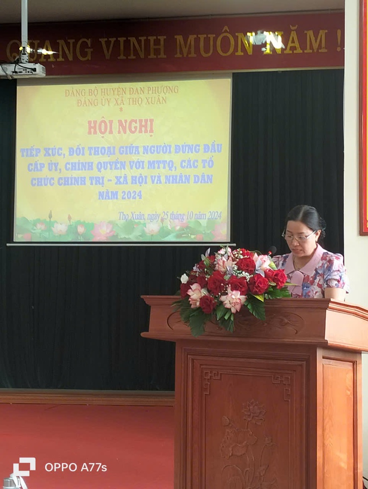 Thọ Xuân tổ chức hội nghị đối thoại giữ người đứng đầu cấp ủy với MTTQ, các tổ chức CTXH và nhân dân năm 2024- Ảnh 3.