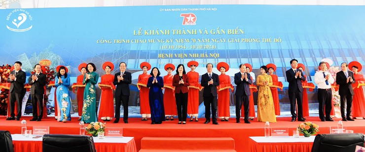 Khánh thành Bệnh viện Nhi Hà Nội- Ảnh 1.