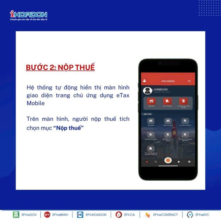 Thông báo của UBND phường Định Công về việc cài đặt, nộp thuế sử dụng đất phi nông nghiệp bằng phương thức điện tử qua Etax mobile- Ảnh 4.