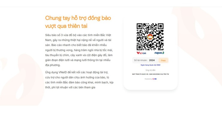 CHƯƠNG TRÌNH CHUNG TAY CỨU TRỢ KHẨN CẤP ĐỒNG BÀO BỊ ẢNH HƯỞNG BỞI LŨ LỤT TRÊN NỀN TẢNG VNEID- Ảnh 5.