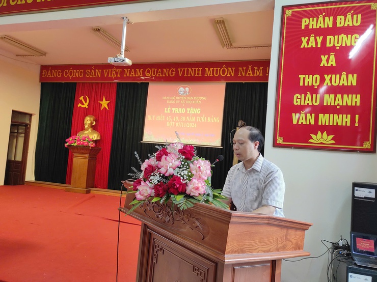 Xã Thọ Xuân tổ chức Lễ trao tặng HHĐ đợt 07/11/2024- Ảnh 1.