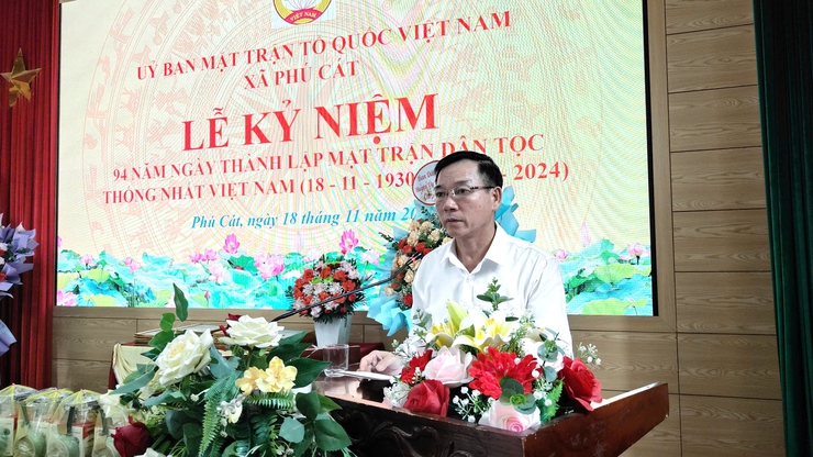 Uỷ ban Mặt trận TQ Việt Nam xã Phú Cát kỷ niệm 94 năm ngày thành lập Mặt trận dân tộc thống nhất Việt Nam (18/11/1930 - 18/11/2024)- Ảnh 9.