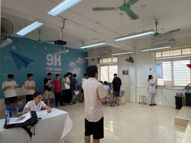 Hội đồng nghĩa vụ quân sự phường Tương Mai tổ chức khám sơ tuyển sức khỏe nghĩa vụ Quân sự; nghĩa vụ Công an nhân dân năm 2025- Ảnh 3.