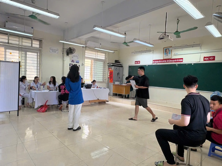 Hội đồng nghĩa vụ quân sự phường Tương Mai tổ chức khám sơ tuyển sức khỏe nghĩa vụ Quân sự; nghĩa vụ Công an nhân dân năm 2025- Ảnh 5.