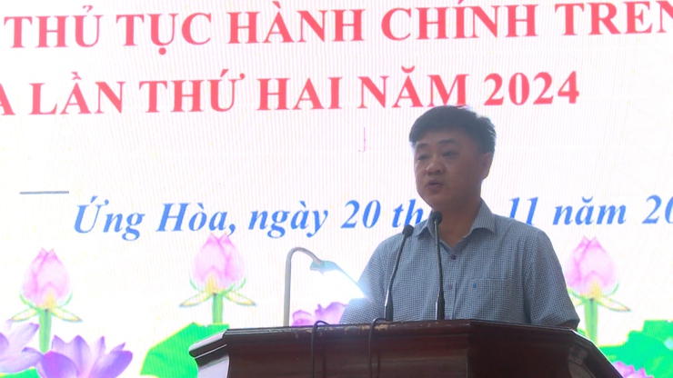 Hội nghị Đối thoại với cá nhân, tổ chức về TTHC và giải quyết TTHC trên địa bàn huyện Ứng Hoà lần thứ 2 năm 2024- Ảnh 2.