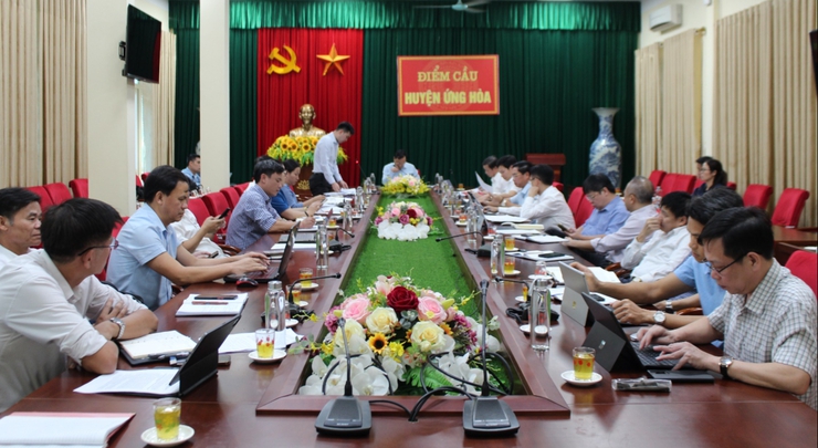 Ban Chỉ đạo Cải cách hành chính, Chuyển đổi số và Đề án 06 huyện Ứng Hoà họp đánh giá kết quả triển khai thực hiện các nhiệm vụ năm 2024- Ảnh 3.