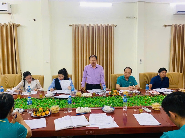Hội Nông dân huyện chấm điểm thi đua năm 2024 tại các Cụm cơ sở Hội xã, thị trấn- Ảnh 1.