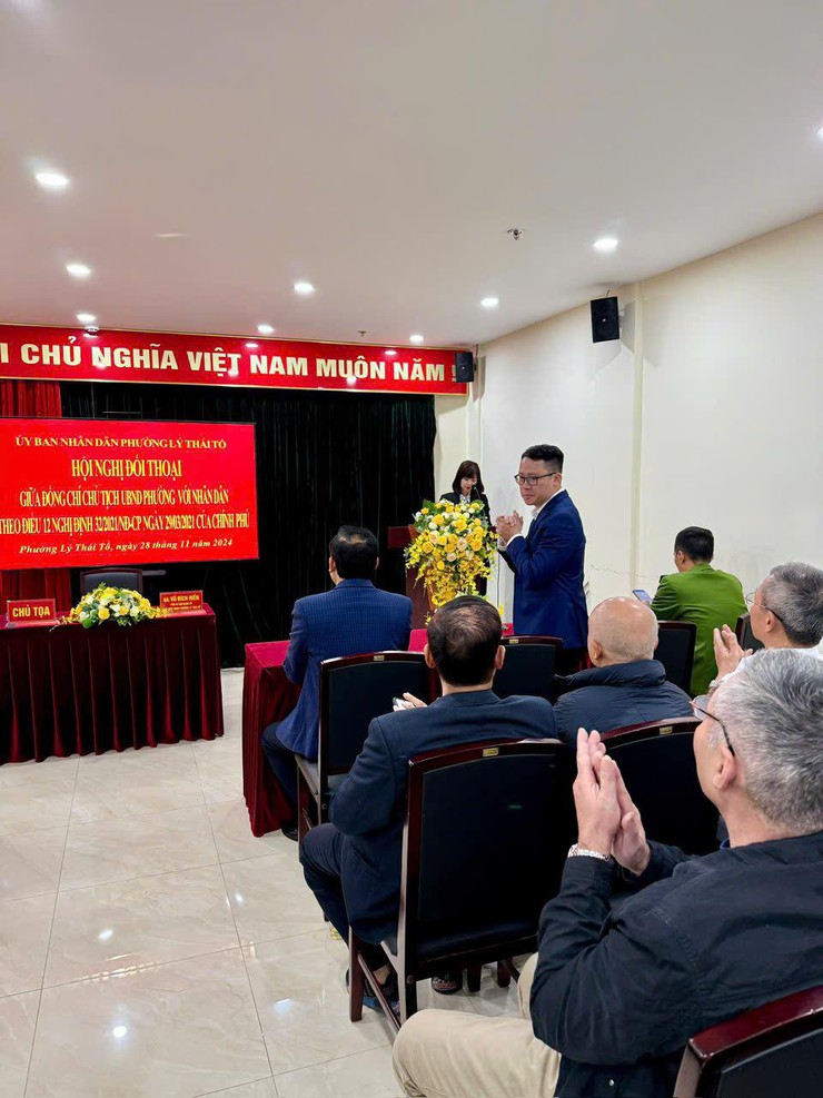 UBND phư ờng Lý Thái Tổ số 30 Lò Sũ đã tổ chức Hội nghị đối thoại giữa đồng chí Chủ Tịch UBND phường với Nhân dân theo điều 12 Nghị định 32/2021/NĐ-CP ngày 29/03/2021 của Chính phủ- Ảnh 6.
