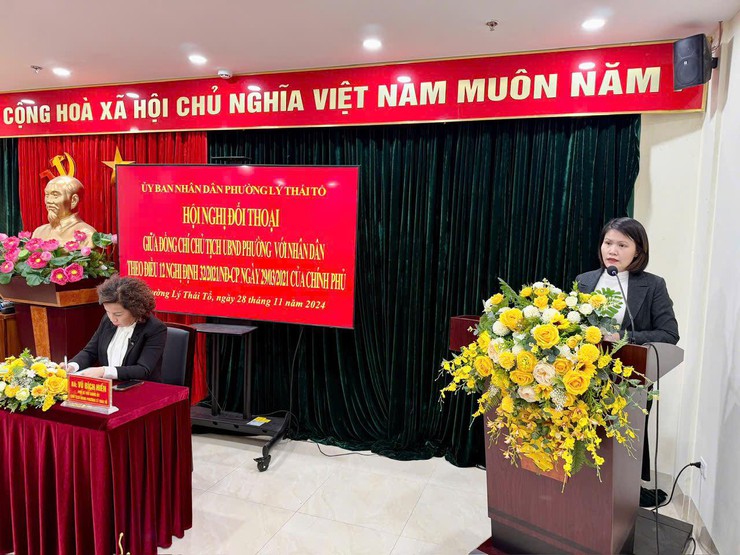 UBND phư ờng Lý Thái Tổ số 30 Lò Sũ đã tổ chức Hội nghị đối thoại giữa đồng chí Chủ Tịch UBND phường với Nhân dân theo điều 12 Nghị định 32/2021/NĐ-CP ngày 29/03/2021 của Chính phủ- Ảnh 7.